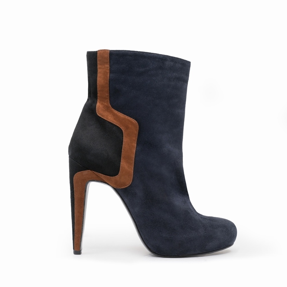 PIERRE HARDY Suede Multi-Tone Stiletto Bootie EU 37 US 7